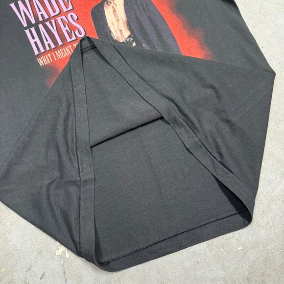 Vintage 1996 Wade Hayes What I Meant To Say Tour TShirt Single Stitch Large - Picture 8 of 9